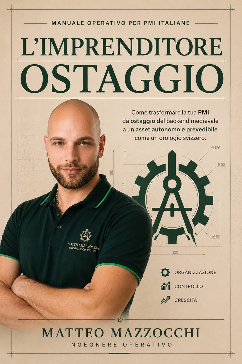 Copertina del libro L'Imprenditore Ostaggio, manuale operativo per PMI italiane